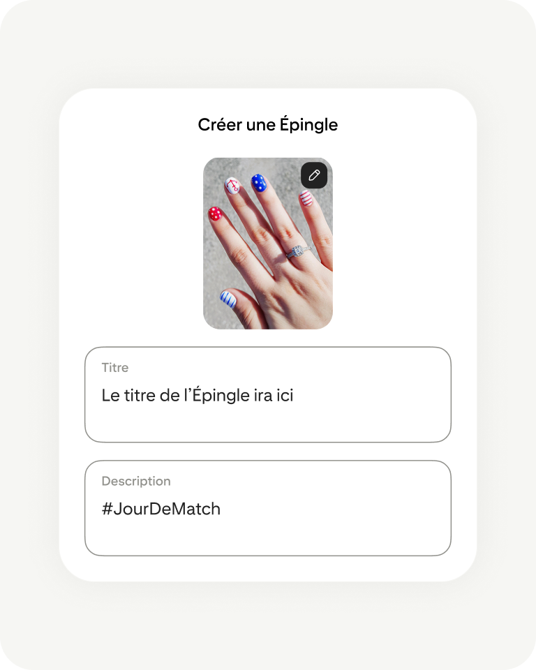 Pinterest app creating Pin screen