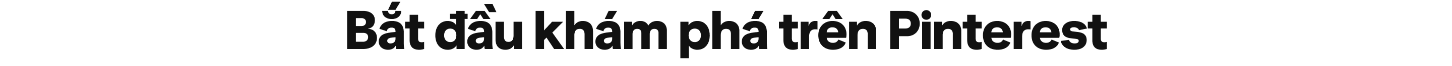 Bắt đầu trên Pinterest