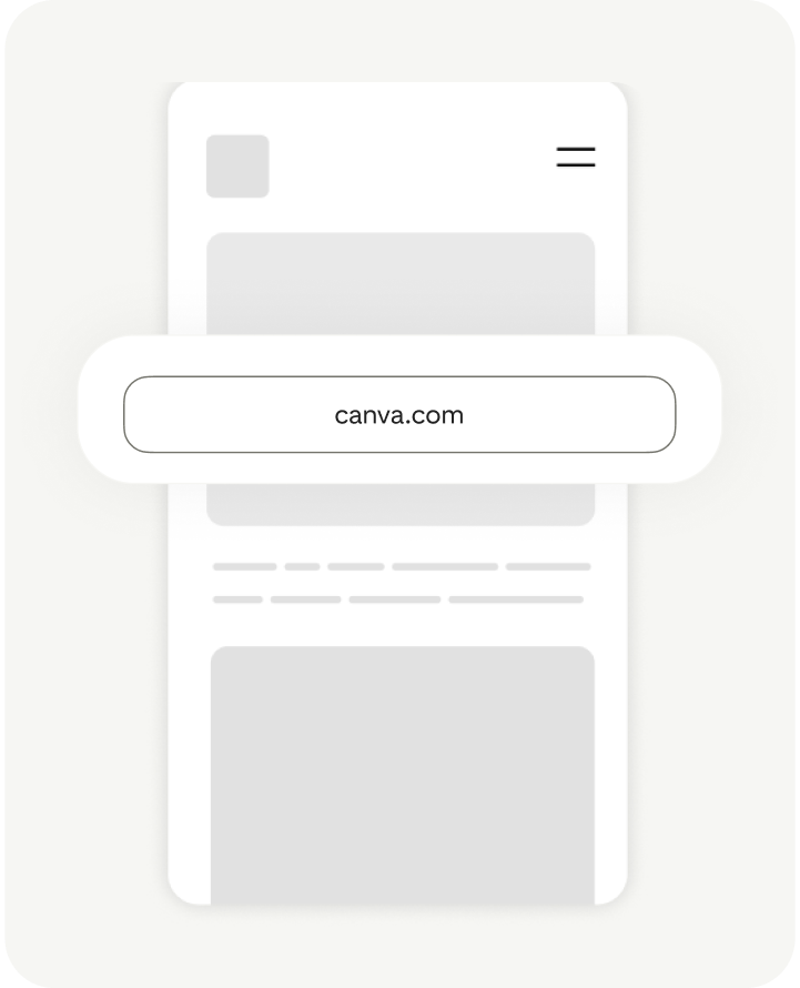 Canva URL screen