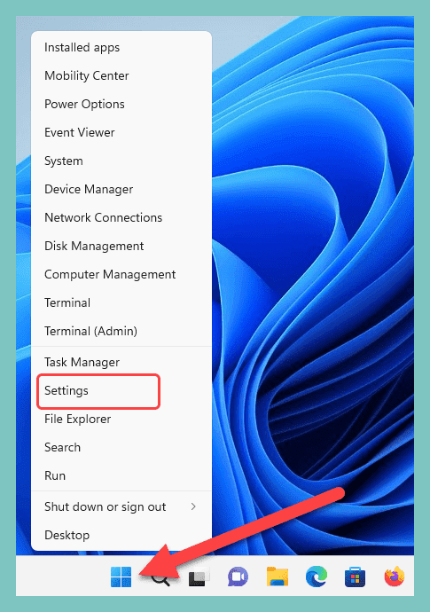 Running Command Prompt as administrator to export default application associations to XML in Windows 11