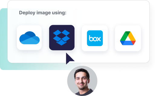 deploy an image using applications illustration
