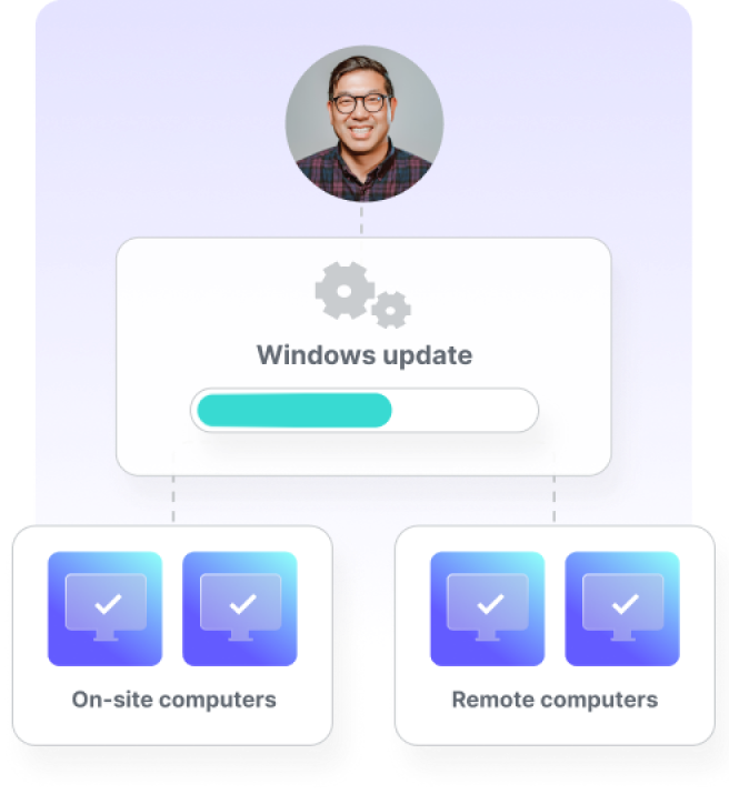 Windows update illustration (mobile)