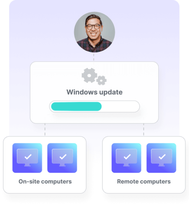 Windows update illustration (mobile)