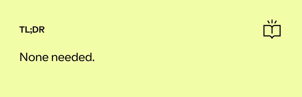 TL;DR: No TL;DR needed.