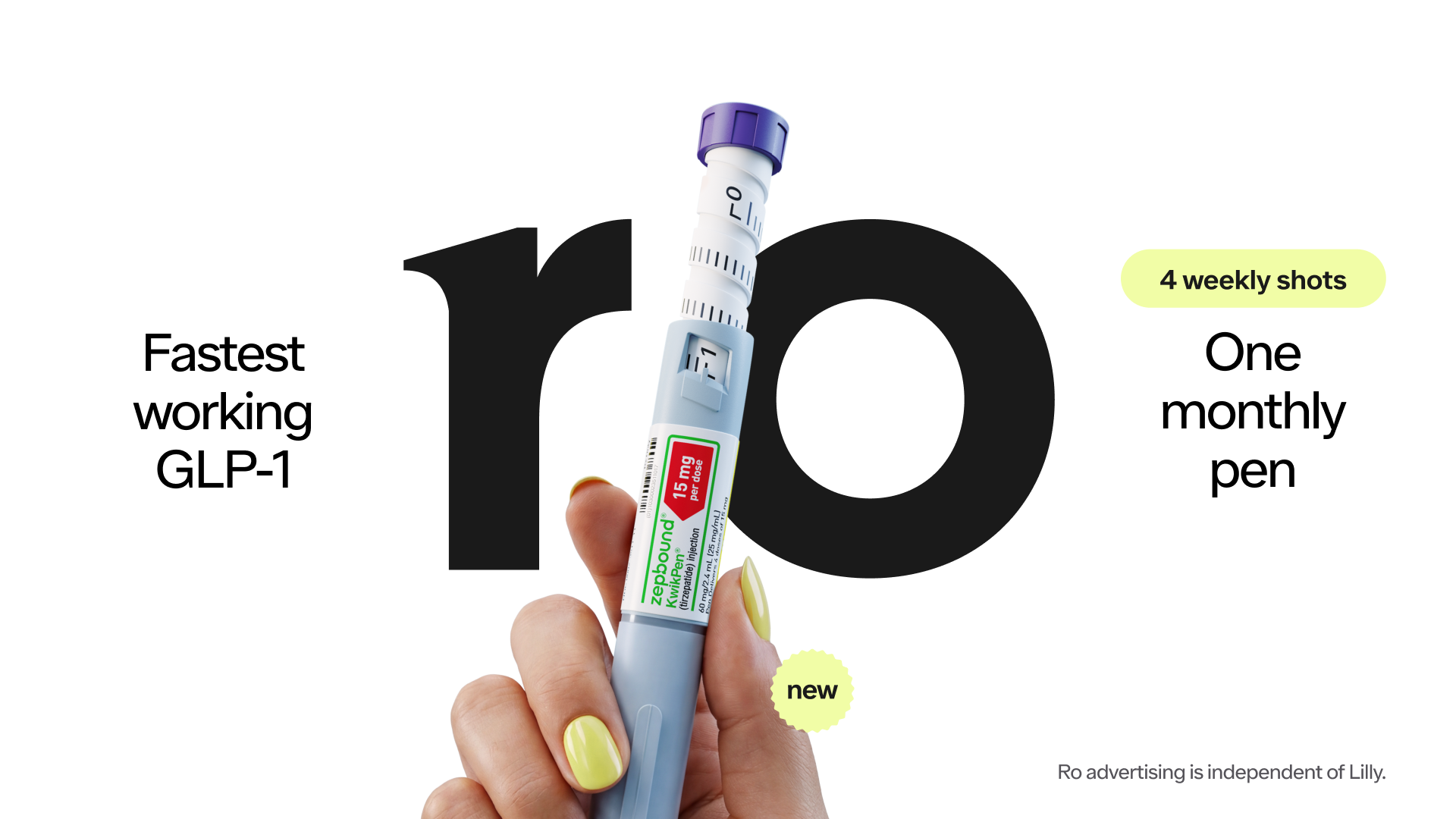 eli lilly cash pay tirzepatide lowers self-pay prices of single-dose Zepbound vials Ro launches Eli Lilly's KwikPen,