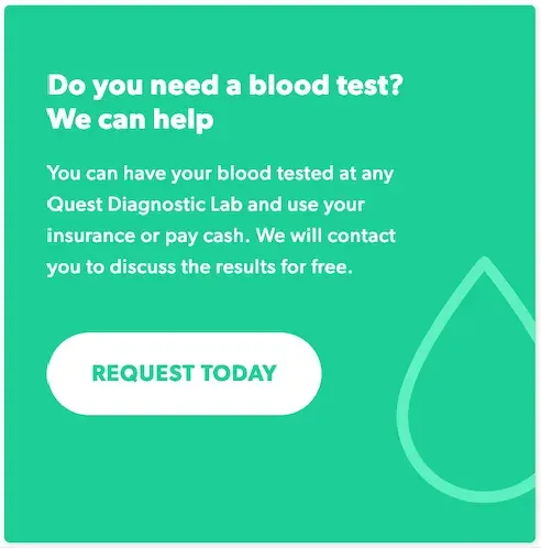 Free blood test analysis.