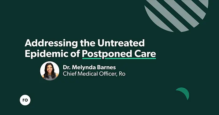 Addressing the untreated epidemic of postponed care