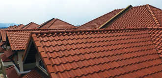 Extruded clay tile
