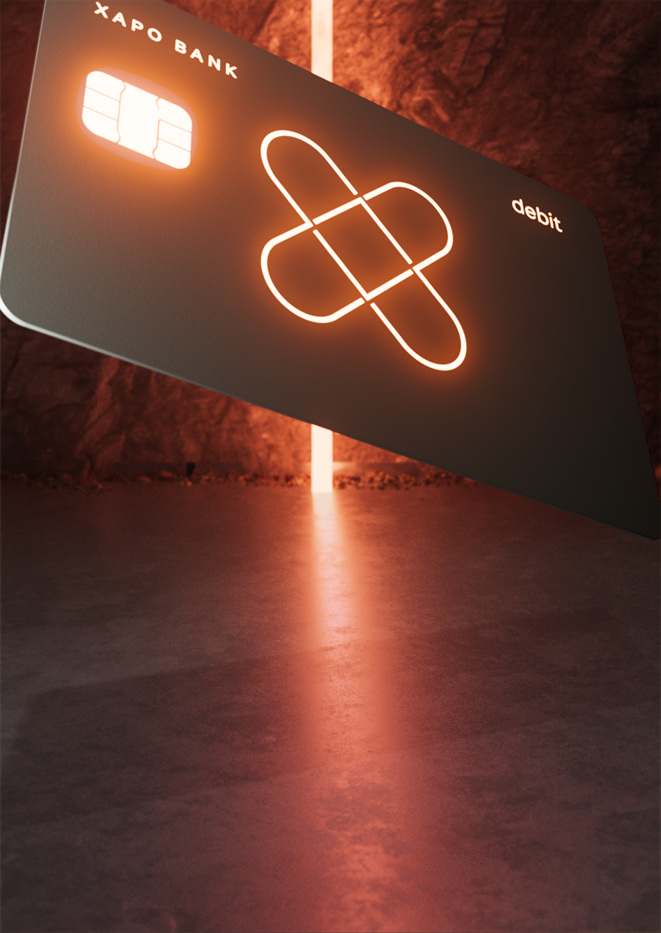 Xapo Card, with Visa and Mastercard logos