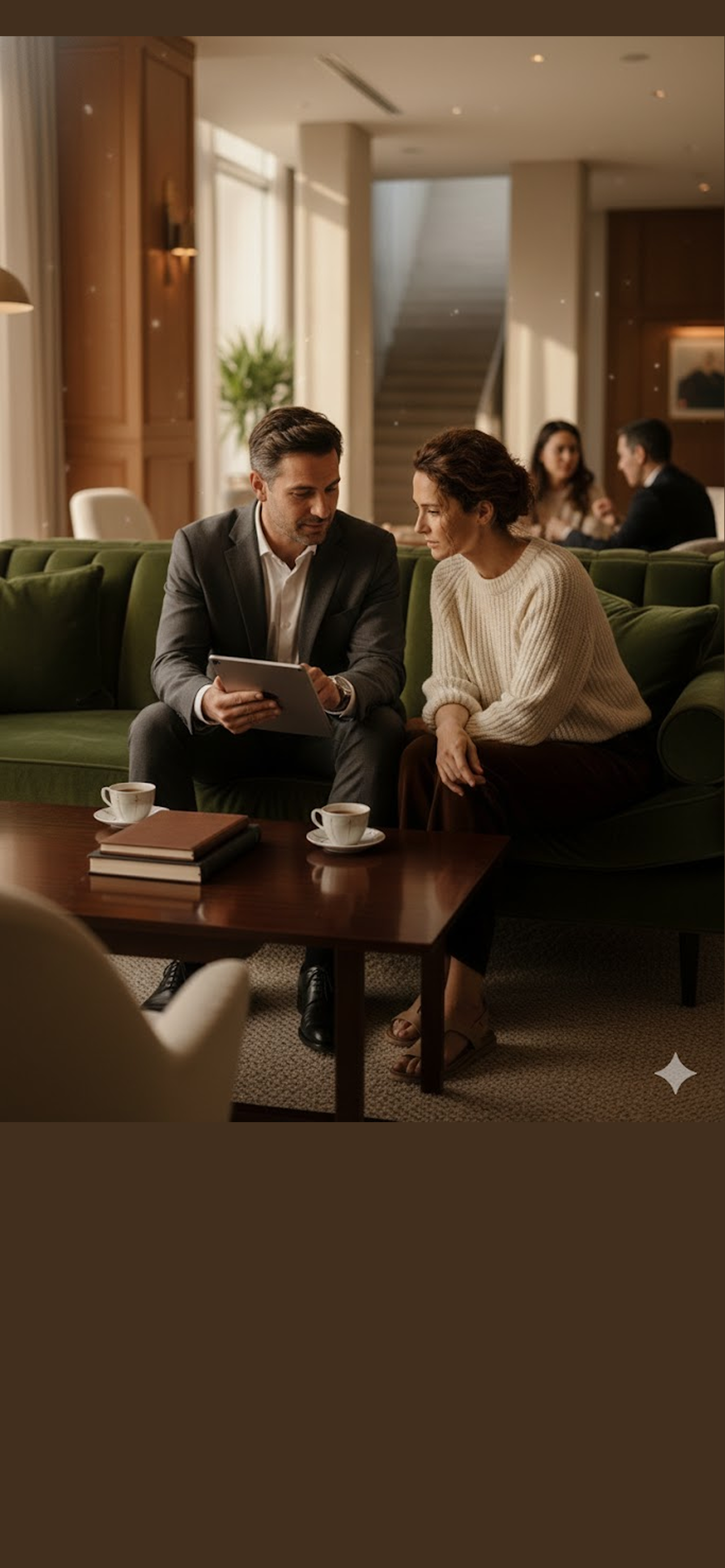 Man and woman sitting