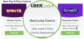 Pick a Pay N Play Casino from our list