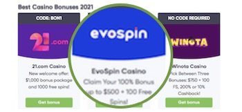 1. Pick a bonus from our comprehensive list