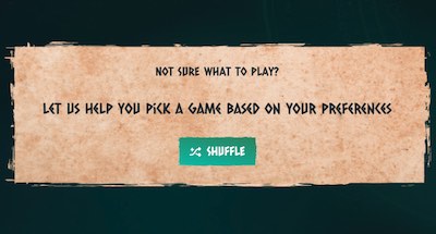 Nords Casino random game shuffle