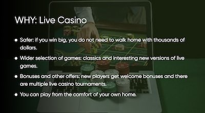 Live Casino Benefits