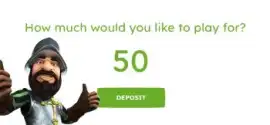 Enter the amount you wish to deposit