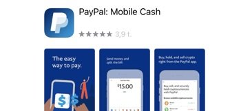 Open your PayPal application and log in