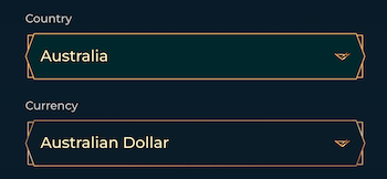 Choose AUD as your currency