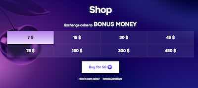Exchange Your Coins into Bonus Money at SG Casino