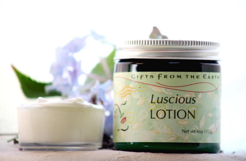 luscious lotion jar and sample