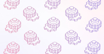 Generic blog visual gears white