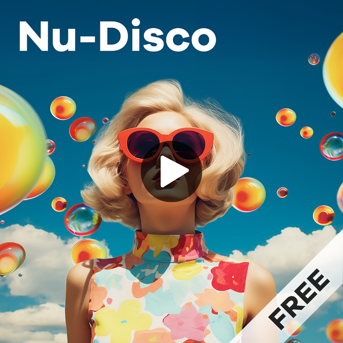 Nu Disco-Sender mit Frau im Look der 50er