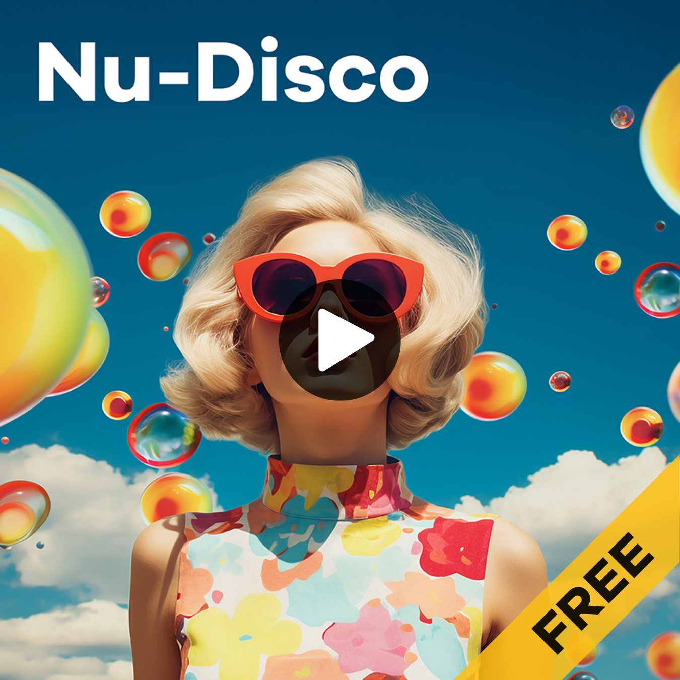 Nu Disco-Sender mit Frau im Look der 50er