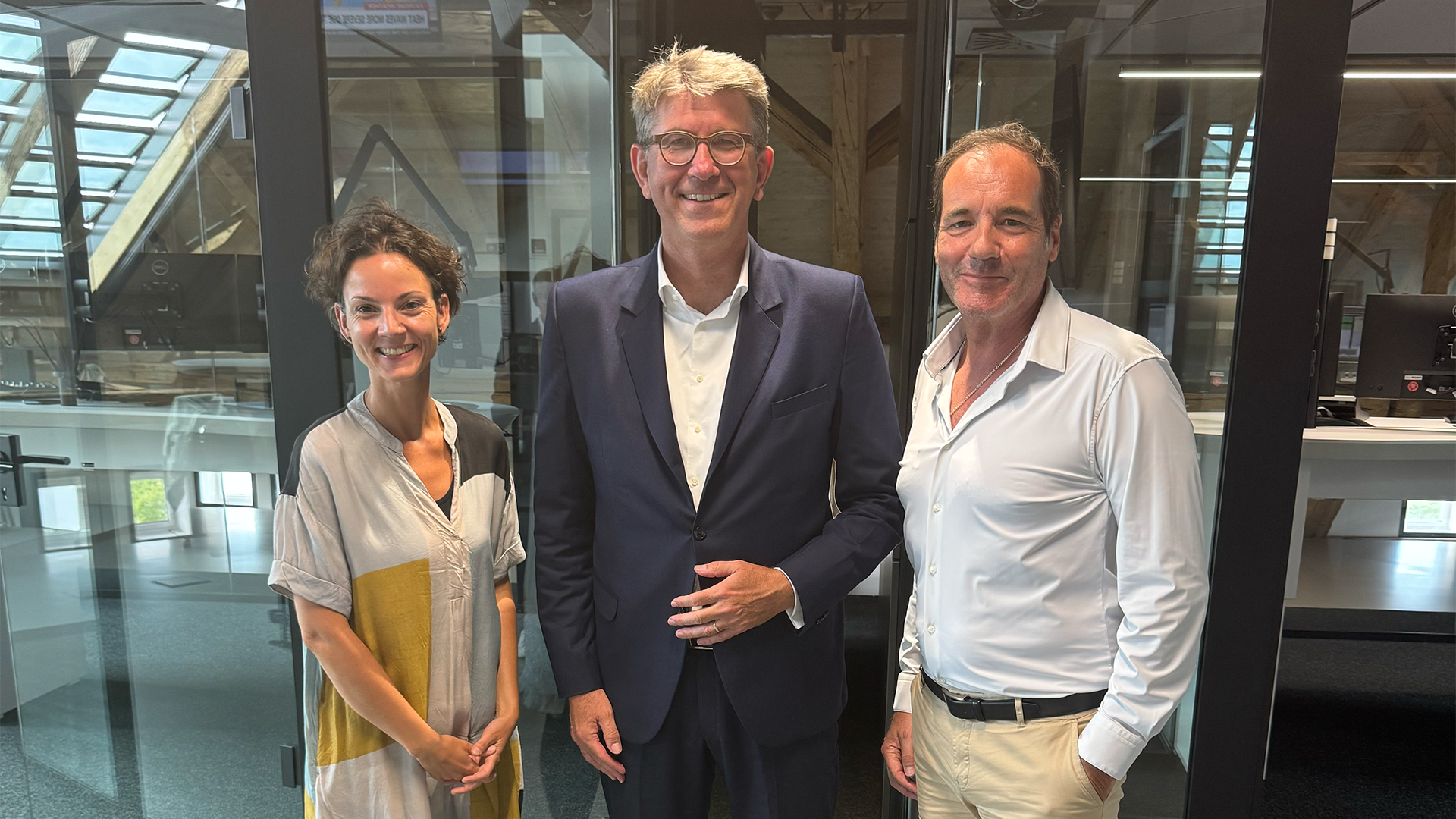 Dr. Wolfram Weimer, Thomas Ohrner und Alexandra Berger