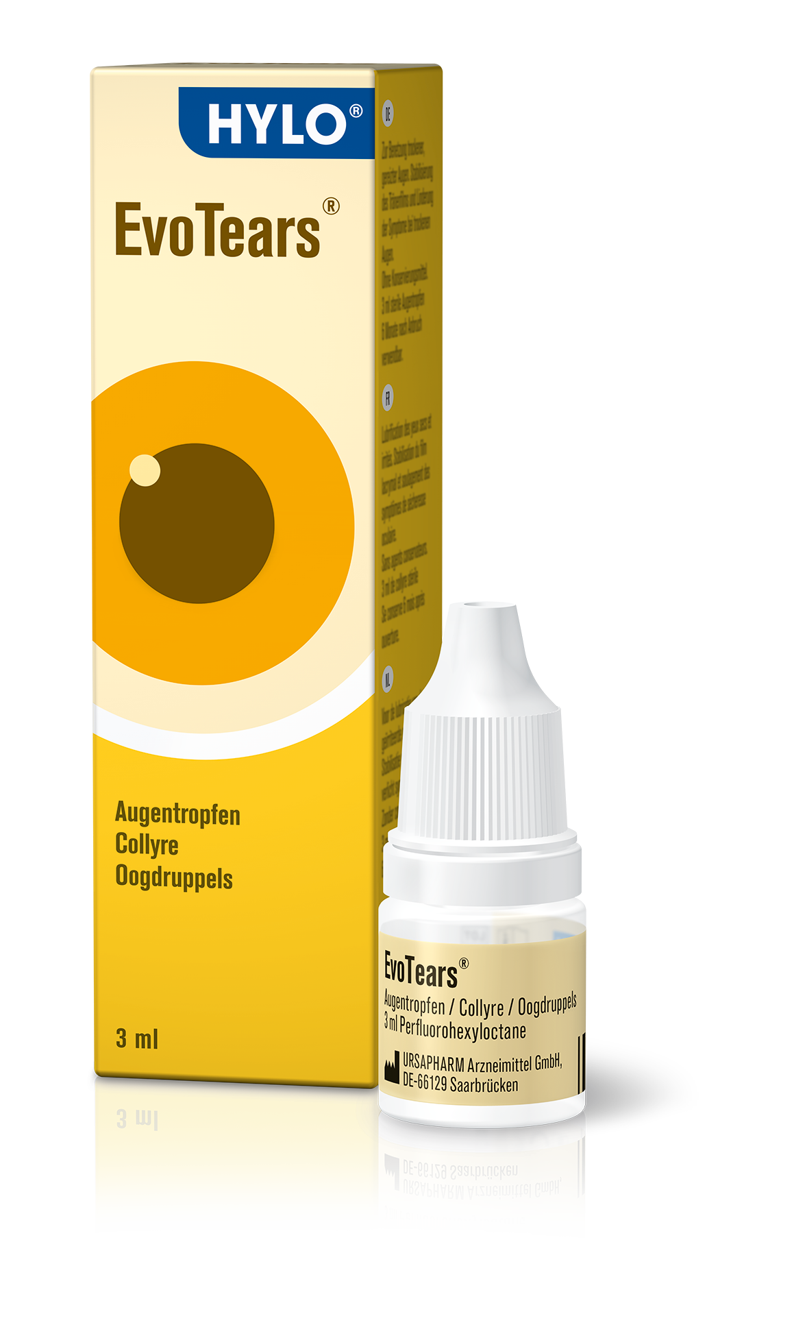 HYLO EVOTEARS DE DE Packshot Box+Bottle PNG