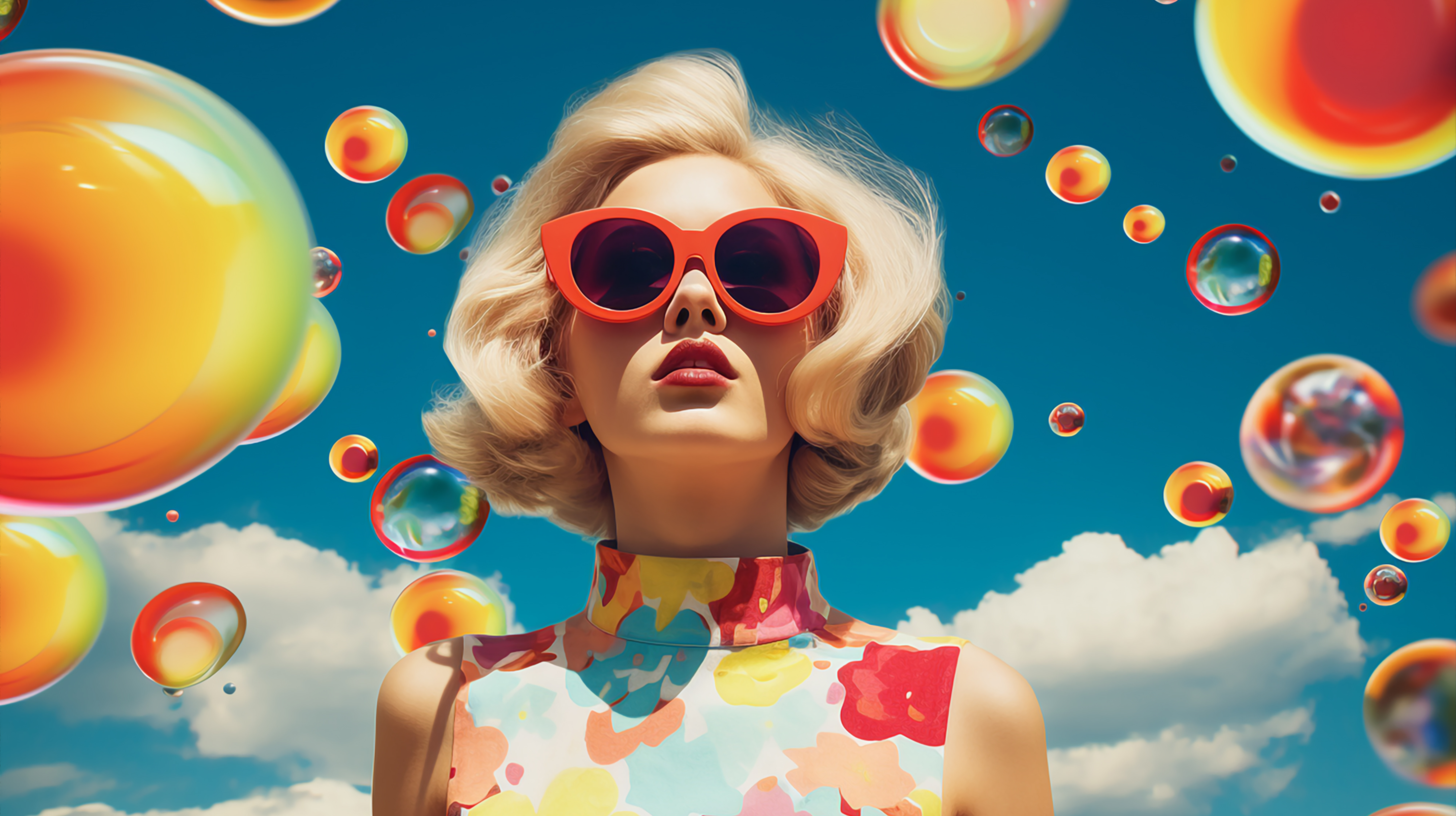 Frau im Look der 50er