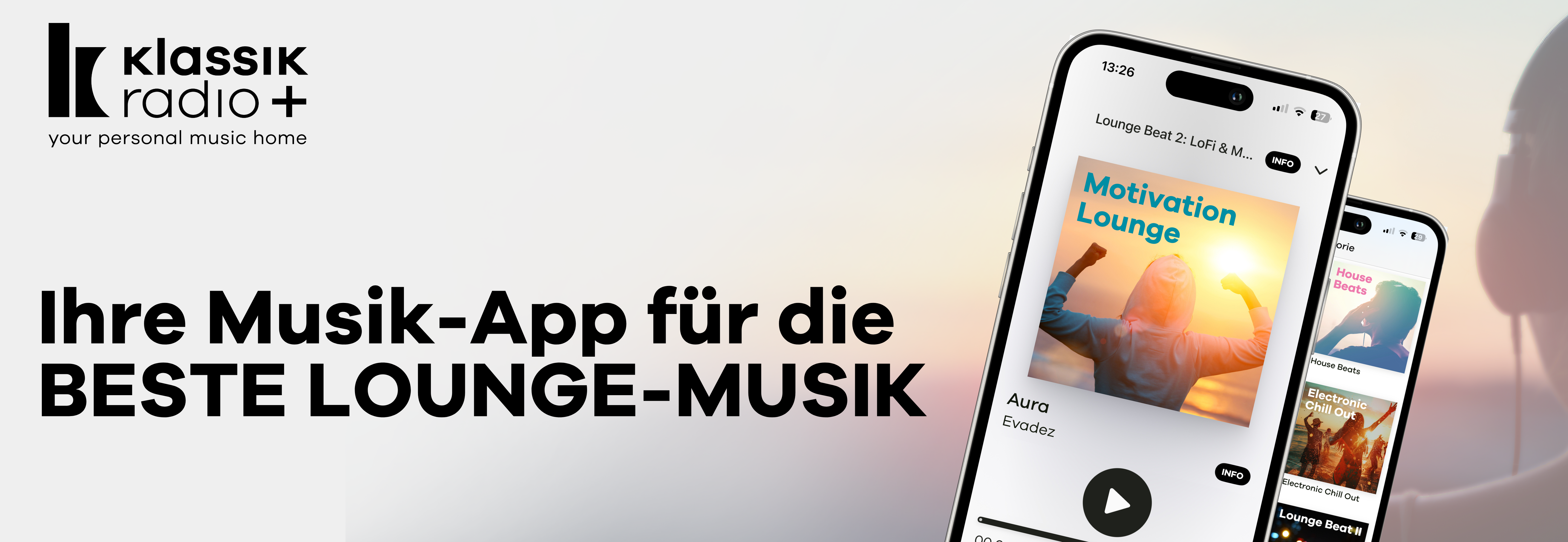 Klassik Radio Plus: Ihre Musik-App für die beste Lounge Musik