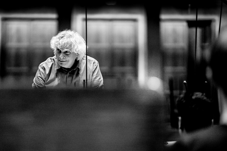 Simon Rattle in seinem Element
