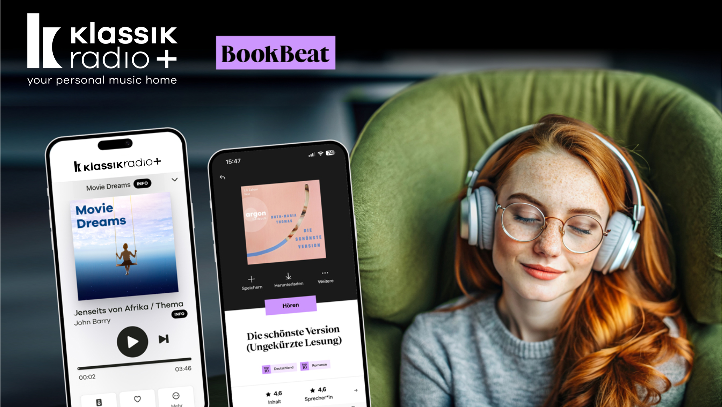 BookBeat und Klassik Radio Plus