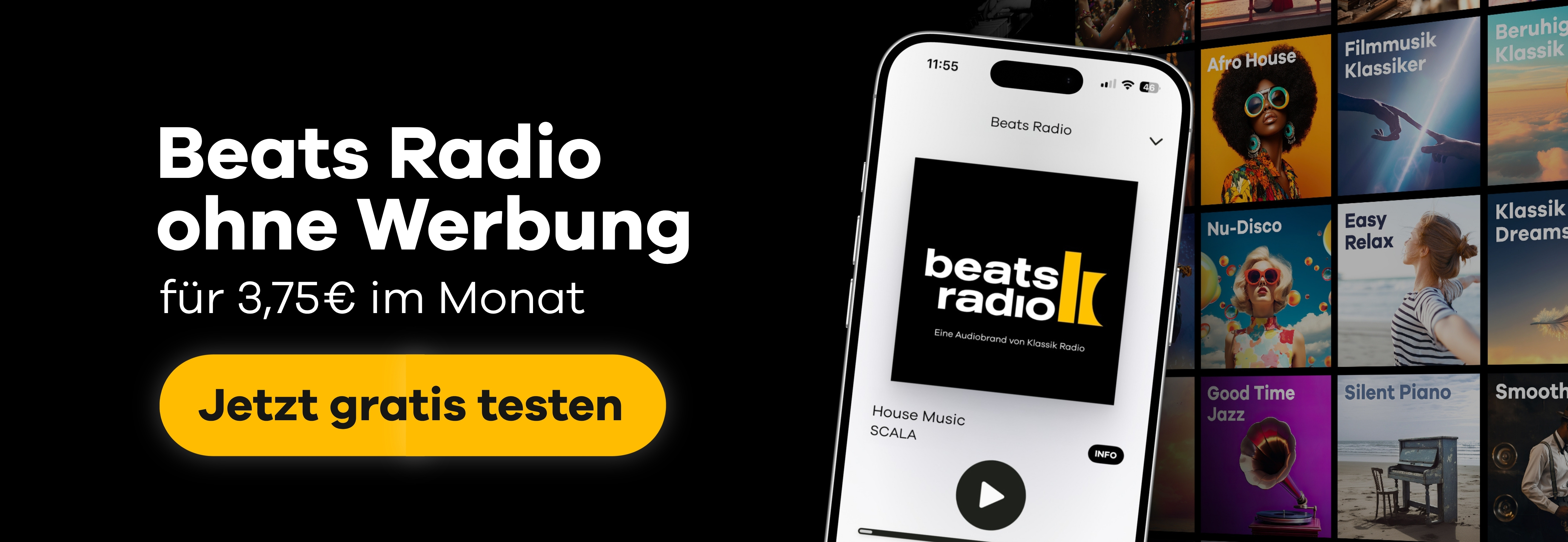 Beats Radio ohne Werbung, für 3,75€ im Monat, jetzt gratis testen