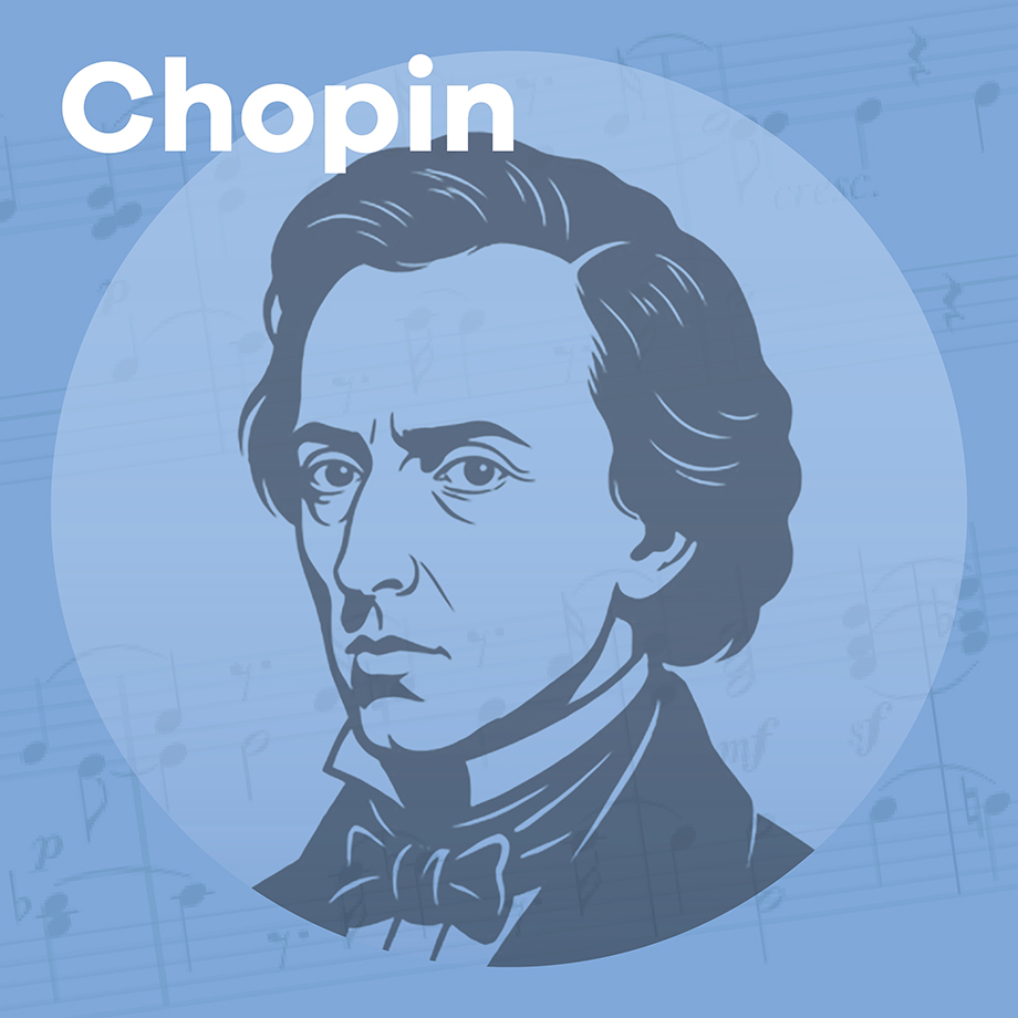 Sender: Best of Chopin mit einem Bild des Komponisten