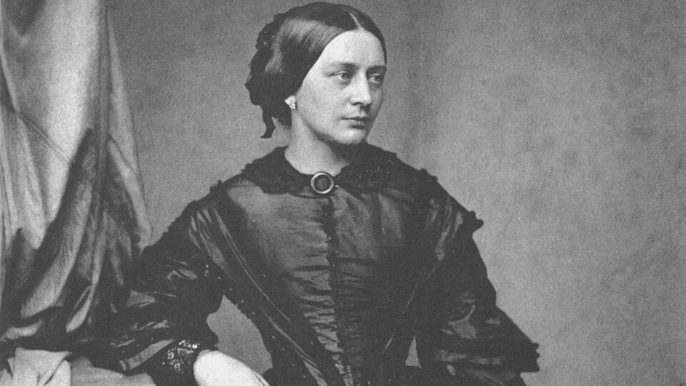 Clara Schumann 1857, Fotografie von Franz Hanfstaengl