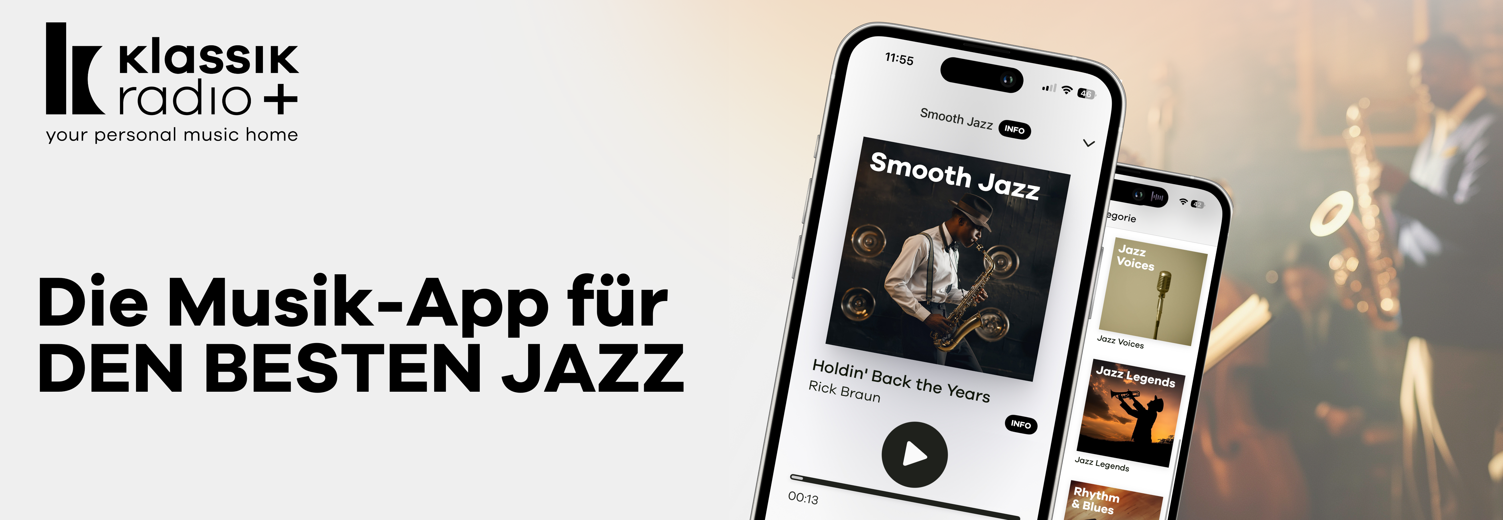 Klassik Radio Plus: Die Musik-App für den besten Jazz