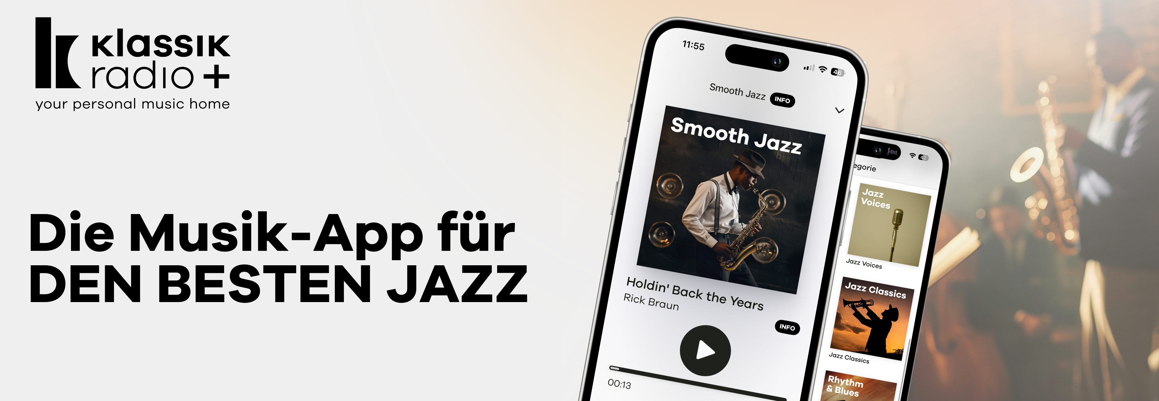 Klassik Radio Plus: Die Musik-App für den besten Jazz