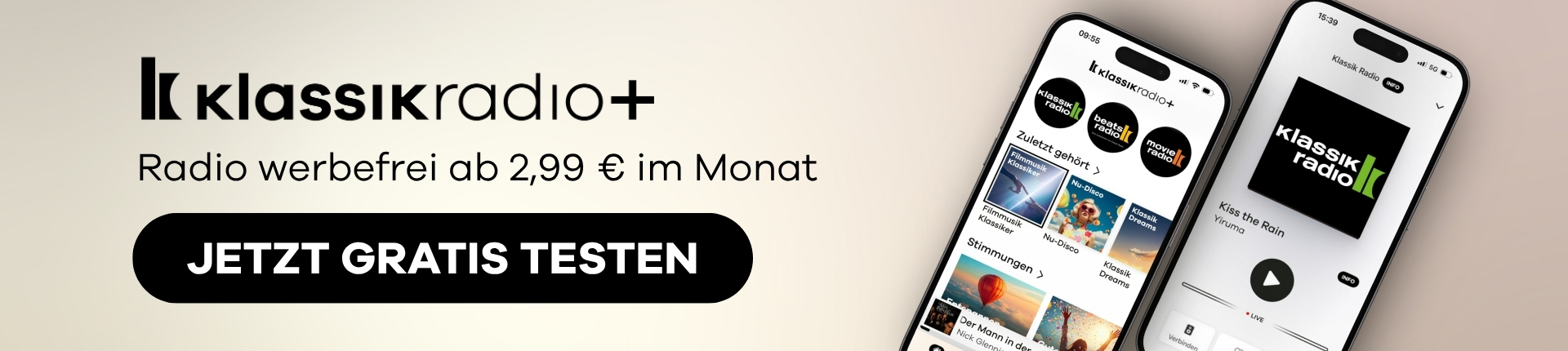 Anzeige Banner KR+ ohne Werbung