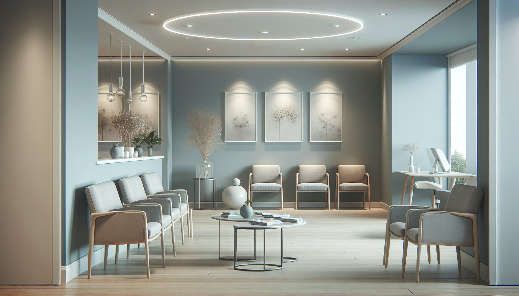 Wartezimmer in einer Artzpraxis