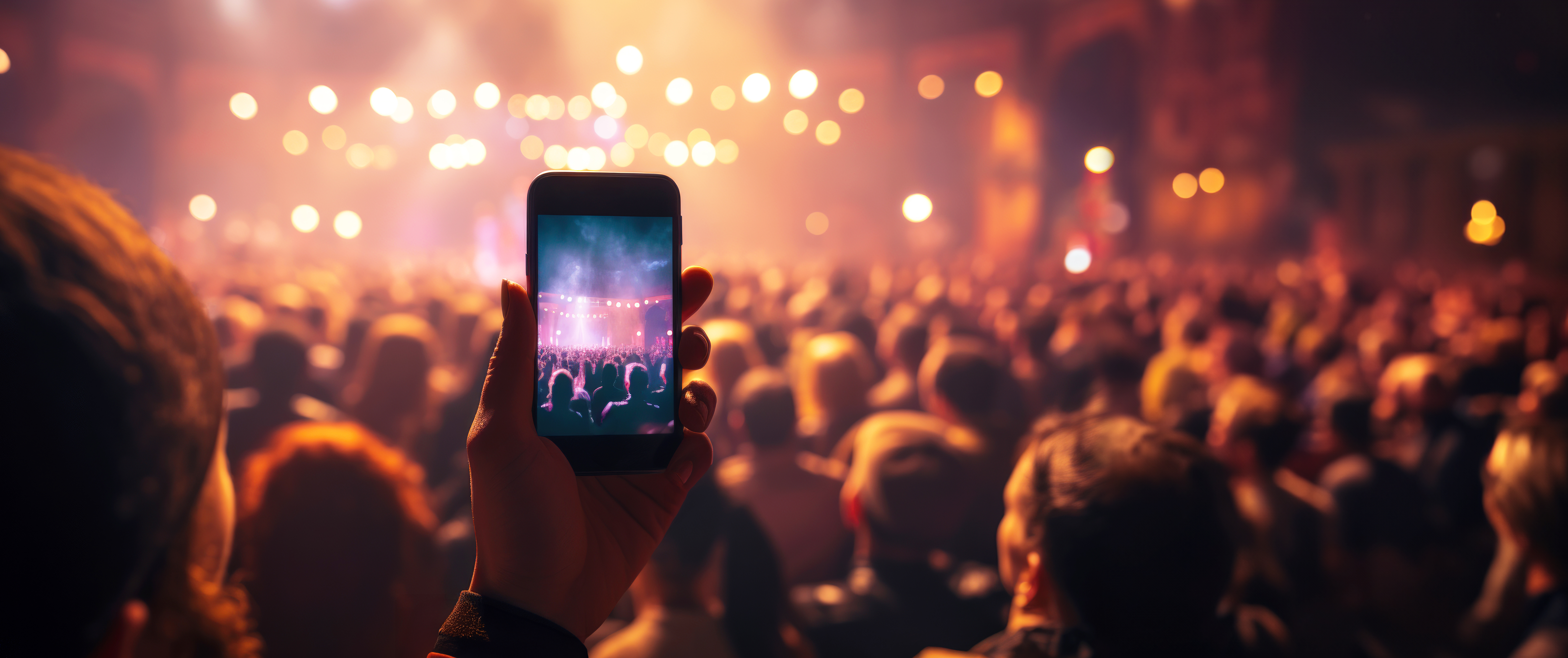 Konzert mit Handyaufnahme