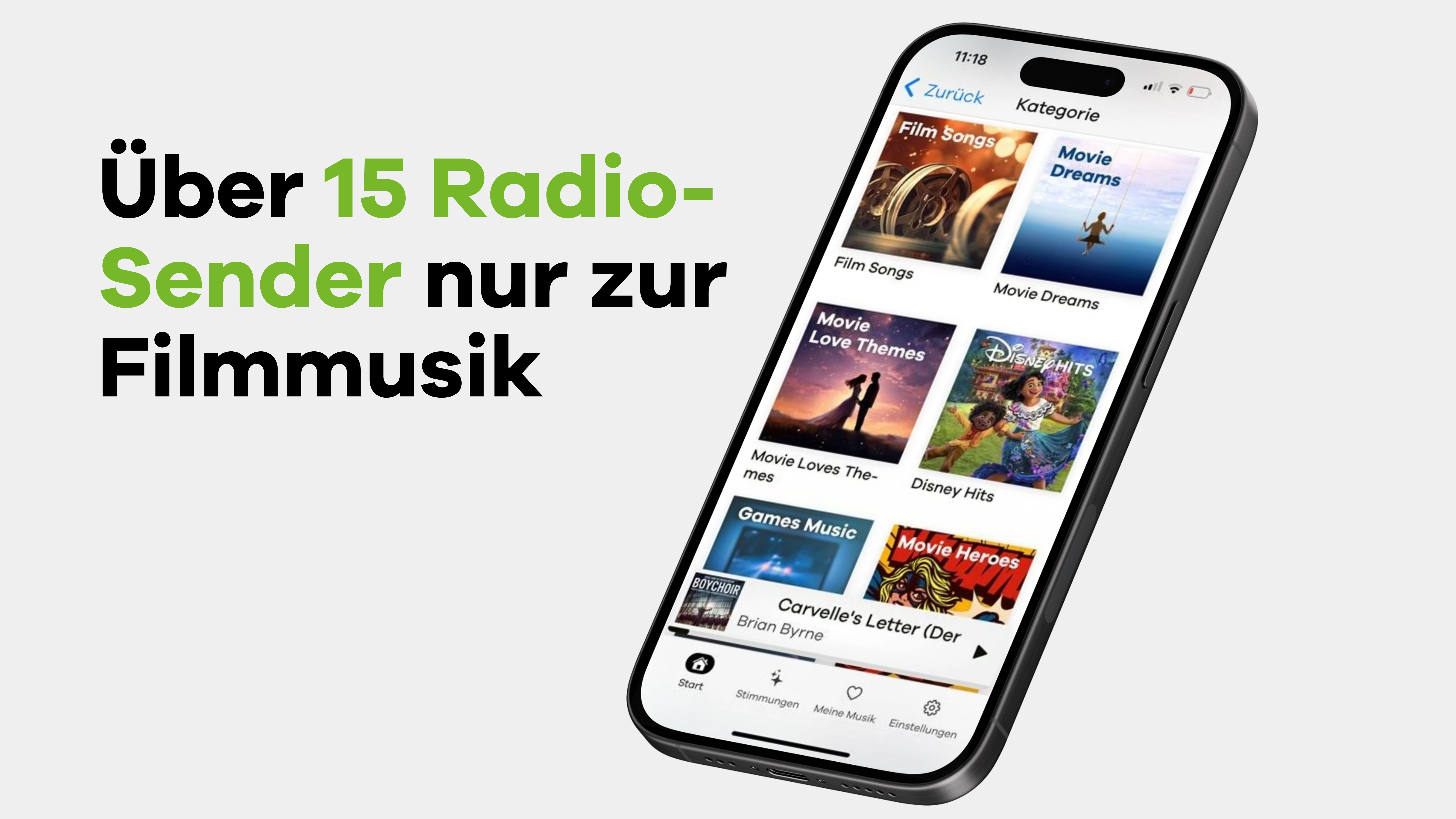 Über 15 Radio-Sender nur zur Filmmusik