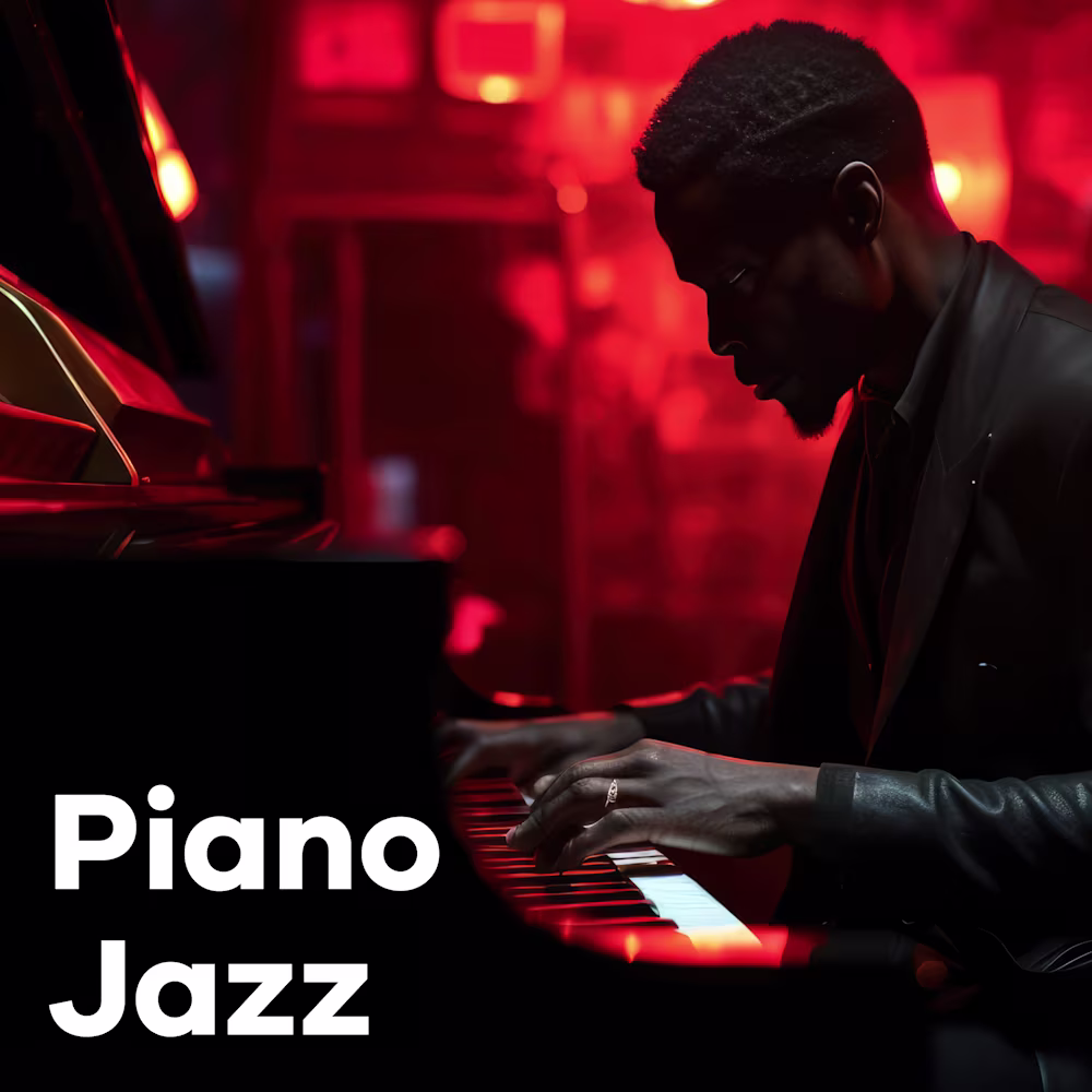 Sender Piano Jazz mit Mann am Piano