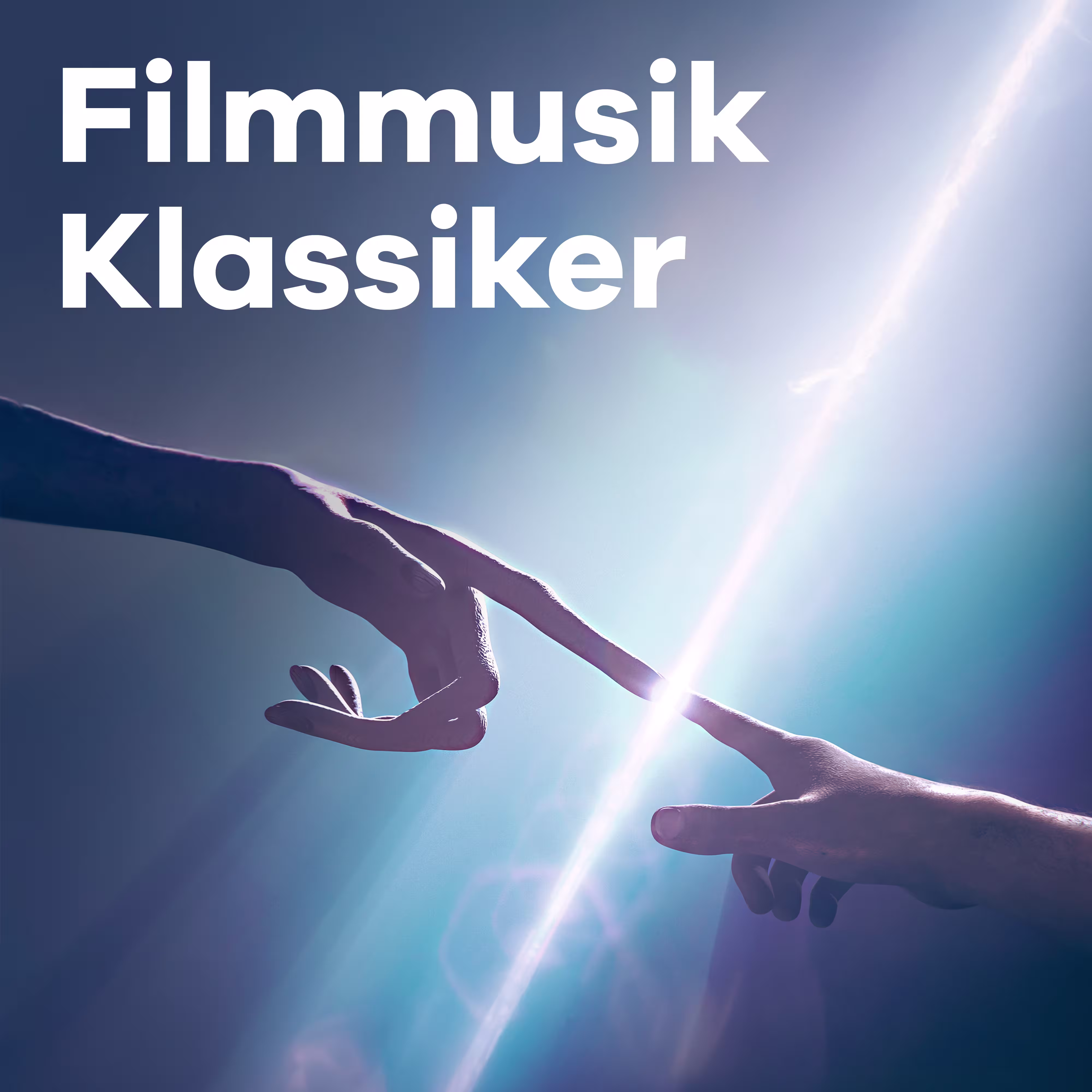 Sender Filmmusik Klassiker mit den zwei Händen, die sie am Zeigefinger treffen und an E.T. erinnern
