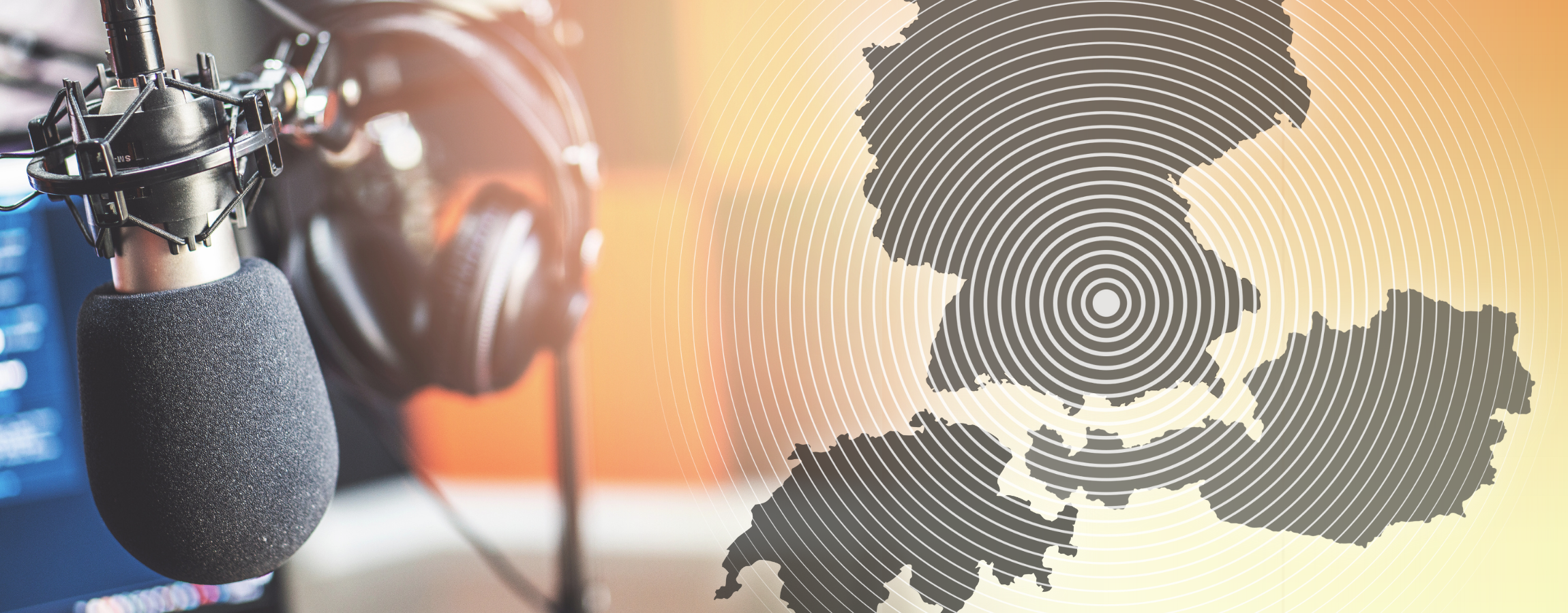 Mikrofon in einem Tonstudio 