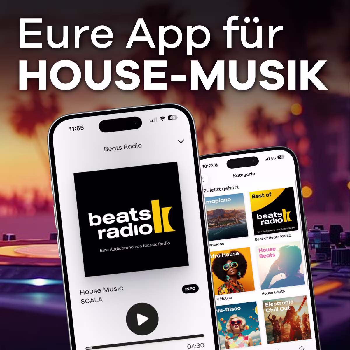 Beats Radio App für House Musik Mobil