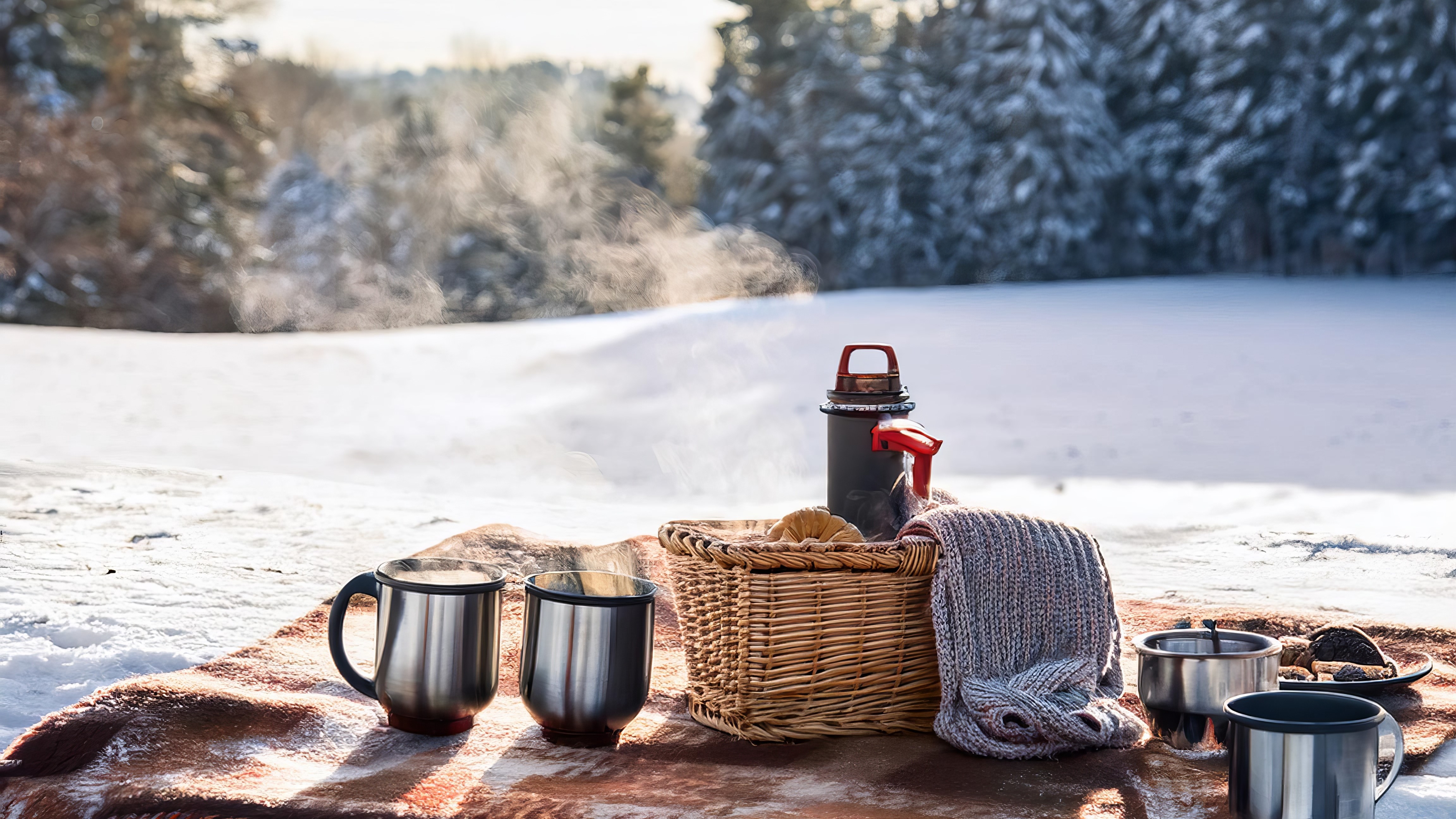 Picknick im Winter