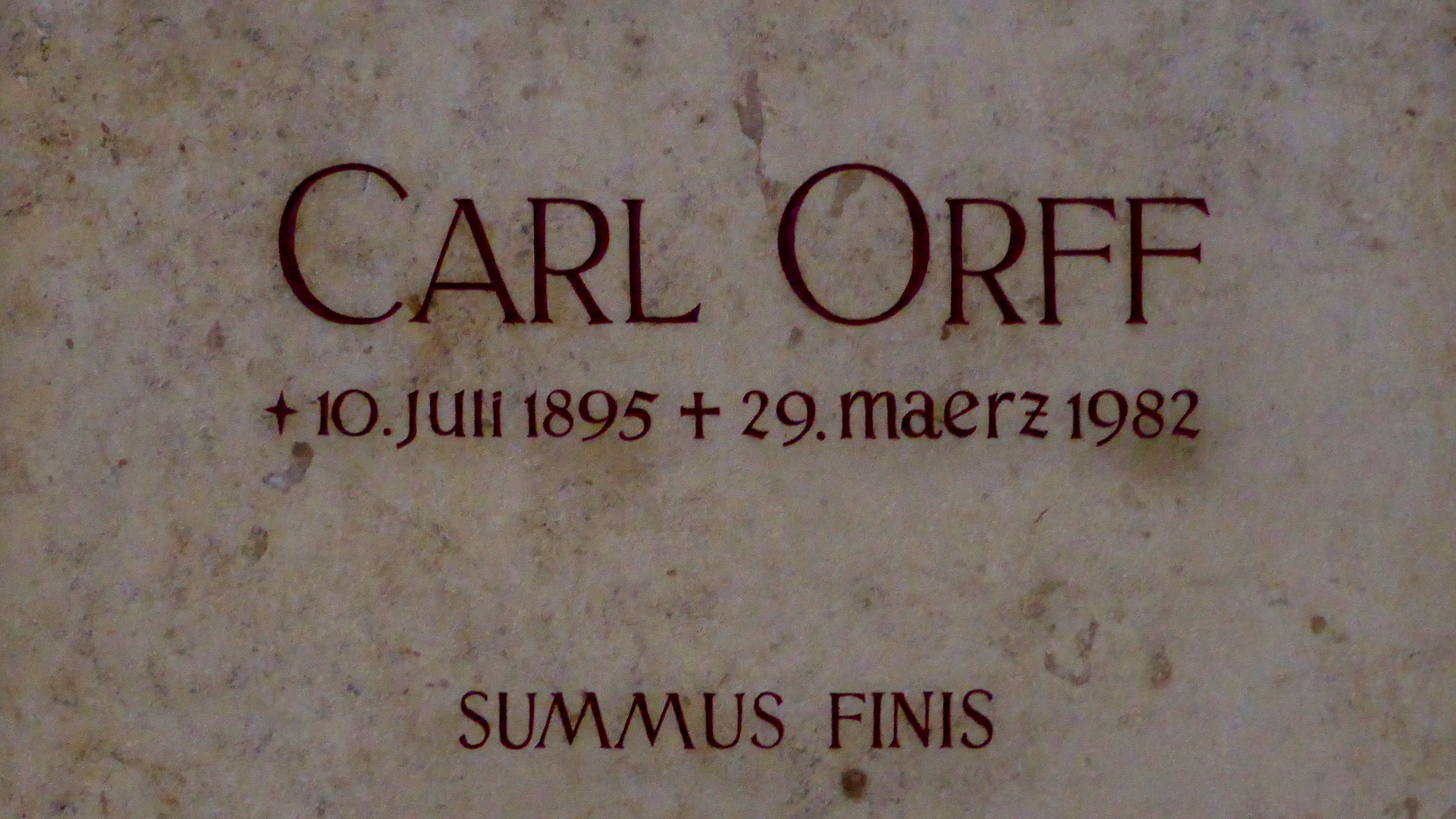 Grab von Carl Orff in Andechs, Bayern