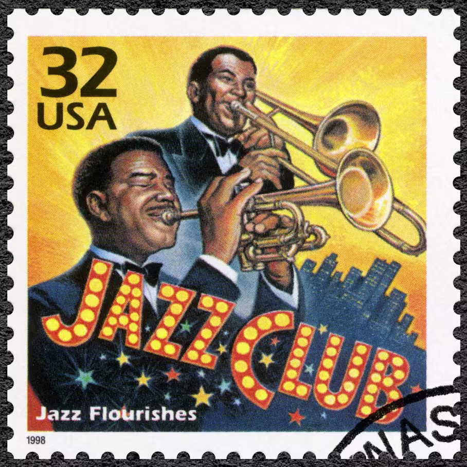 Briefmarke aus dem Jahr 1998 in den USA Briefmarke aus dem Jahr 1998 in den USA