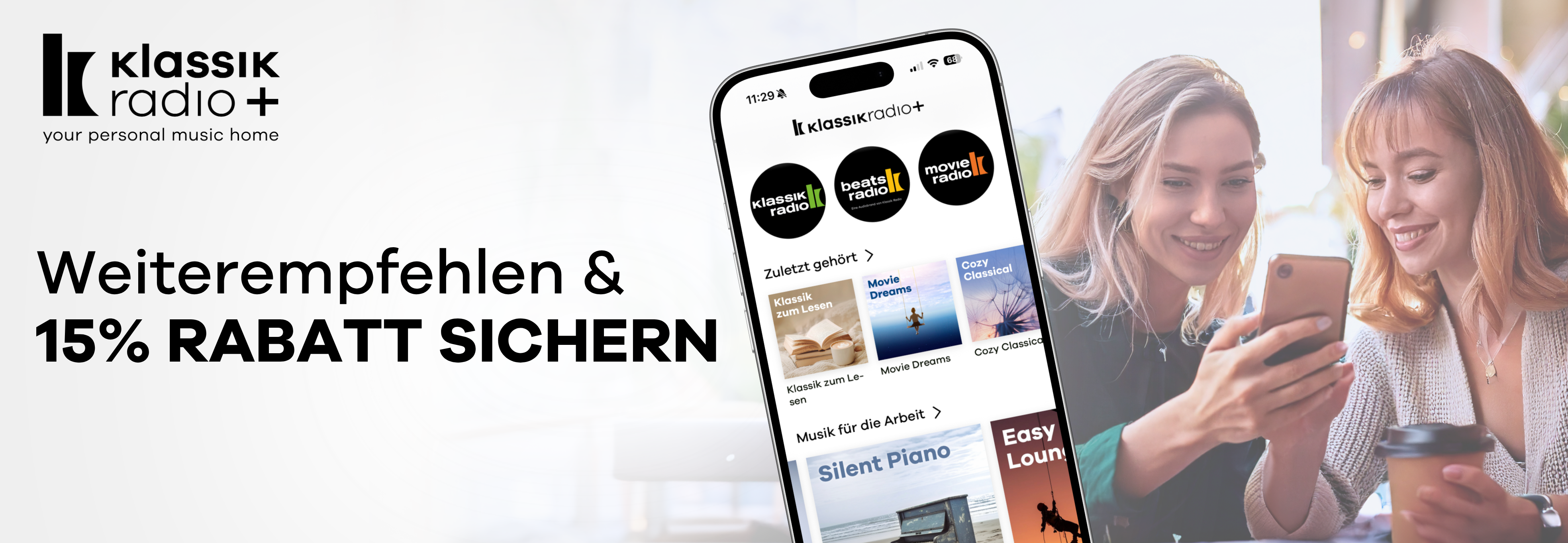 Kunden werben Kunden bei Klassik Radio Plus