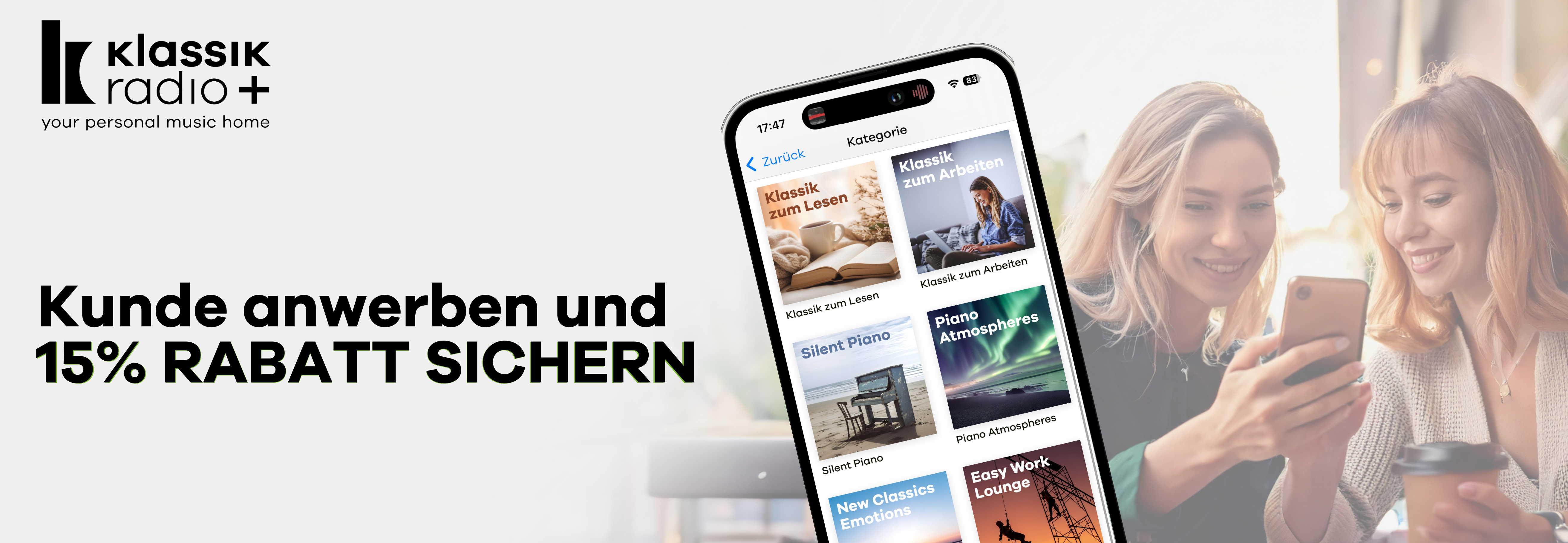 Kunden werben Kunden bei Klassik Radio Plus